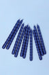 Coraline Cérulea Royal Blue Twisted Taper Candles — alternate view, G Decor
