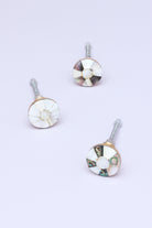 Cordelia Handcrafted Mother Of Pearl With Brass Gold Finish Pull Door Knob - G Decor