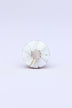 Cordelia mother-of-pearl cabinet pull knob detail with gold brass — G Decor