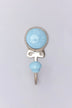 Crackle Glaze Ceramic Wall Hook — close-up view, G Decor
