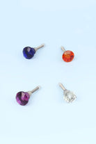 Crystal Faceted Glass Cabinet Knob in Jewel Tones, 22mm — G Decor