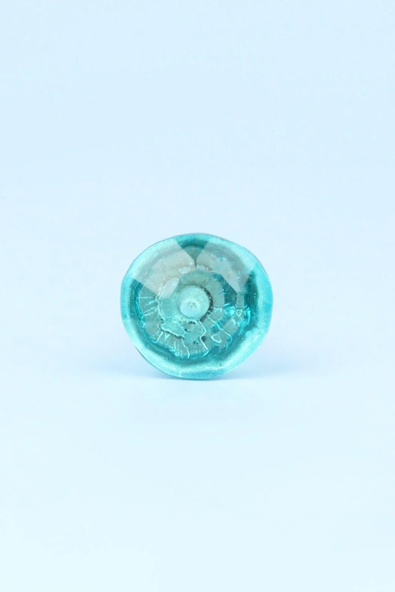 Crystal Faceted Glass Cabinet Knob, Pastel Tones 22mm — close-up view, G Decor