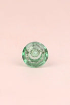 Crystal Faceted Glass Cabinet Knob, Earth Tones 22mm — close-up view, G Decor