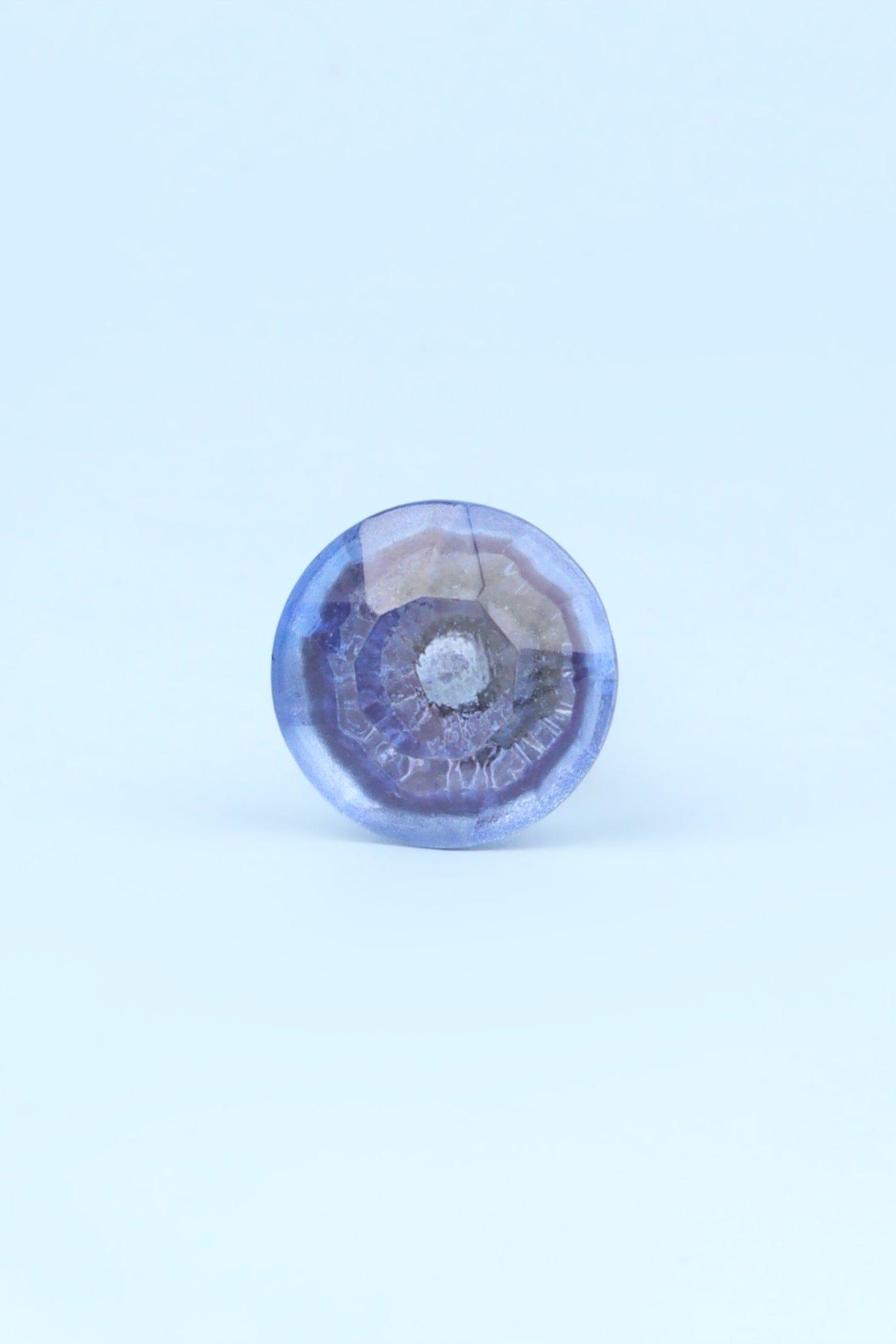 Crystal Handcrafted Coloured Faceted Glass Cupboard Door Knob Handle (22mm) - G Decor