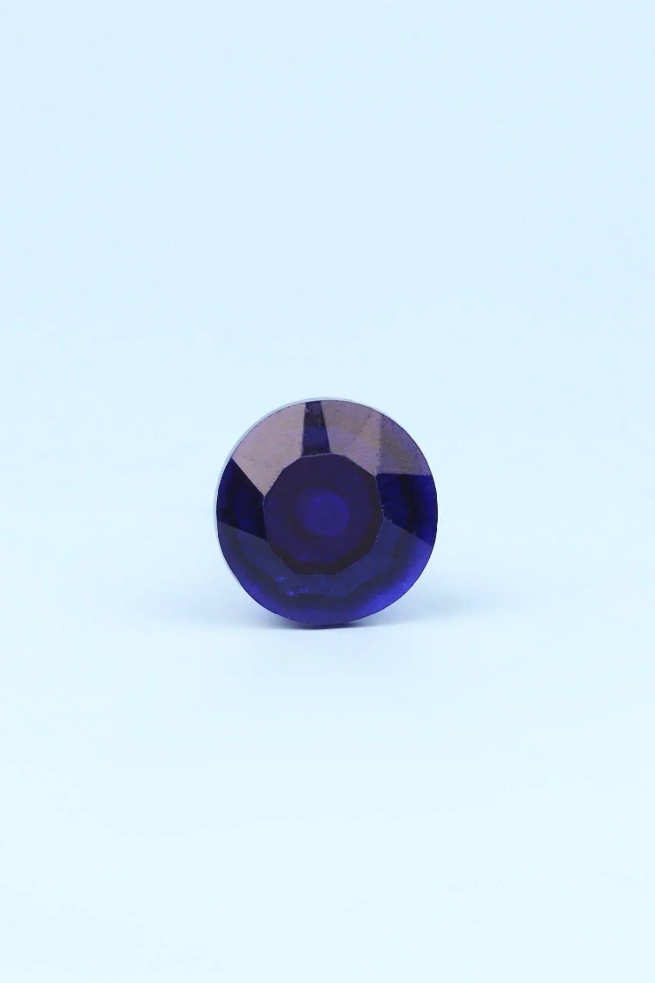 Crystal Faceted Glass Cabinet Knob, Jewel Tones 22mm — alternate view, G Decor