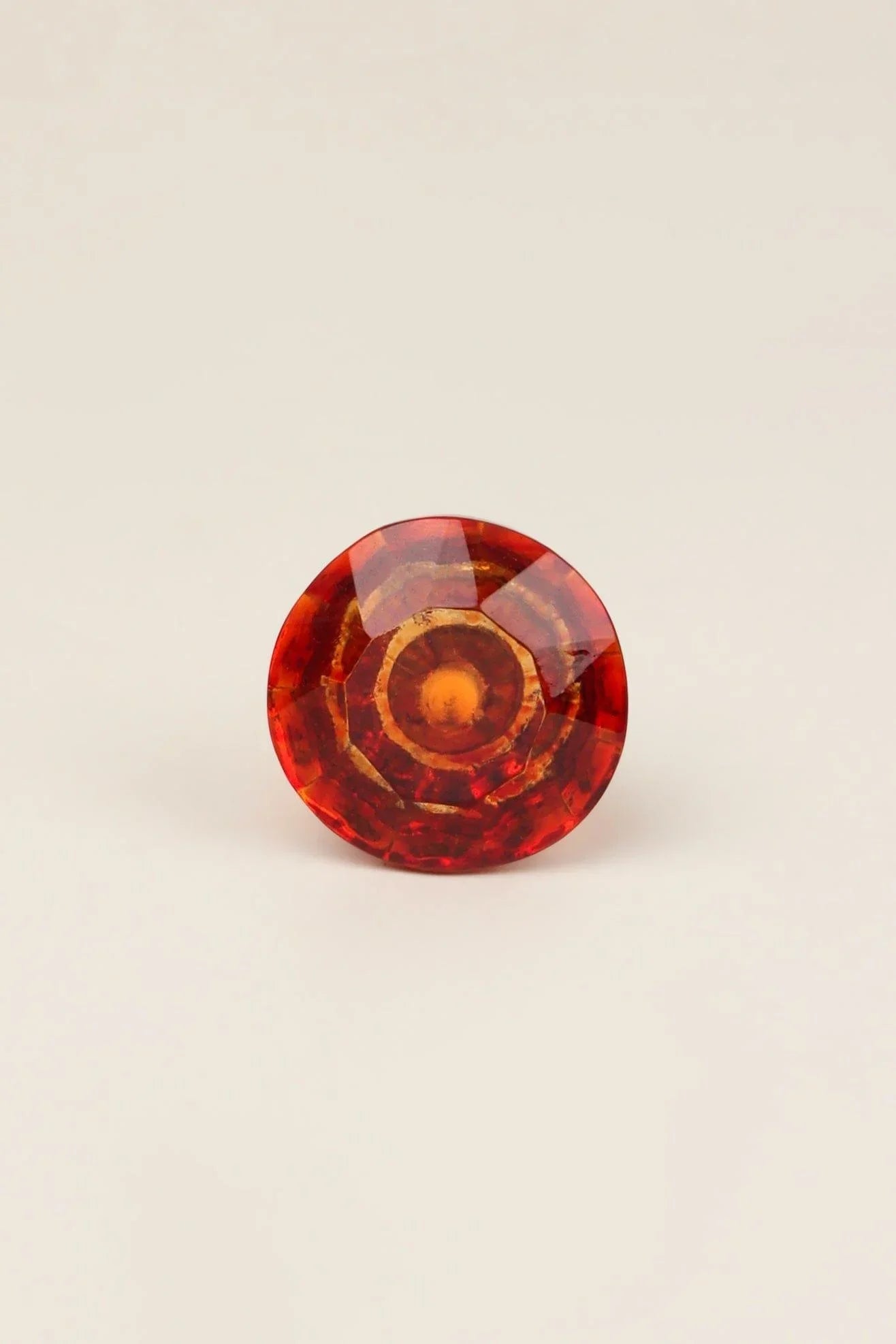 Crystal Faceted Glass Cabinet Knob, Earth Tones 32mm — lifestyle view, G Decor