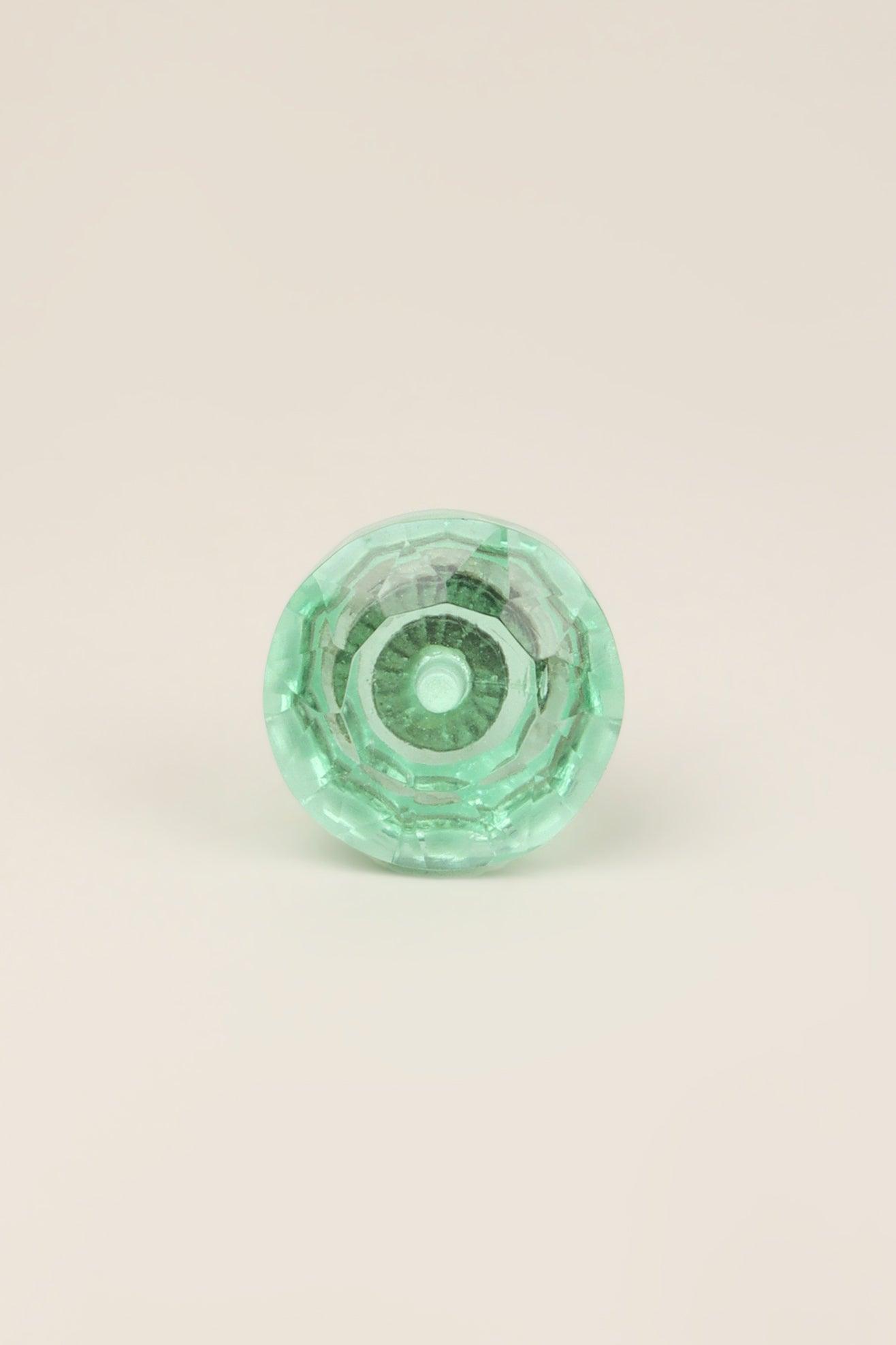 Crystal Handcrafted Coloured Faceted Glass Cupboard Door Knob Handle (32mm) - G Decor