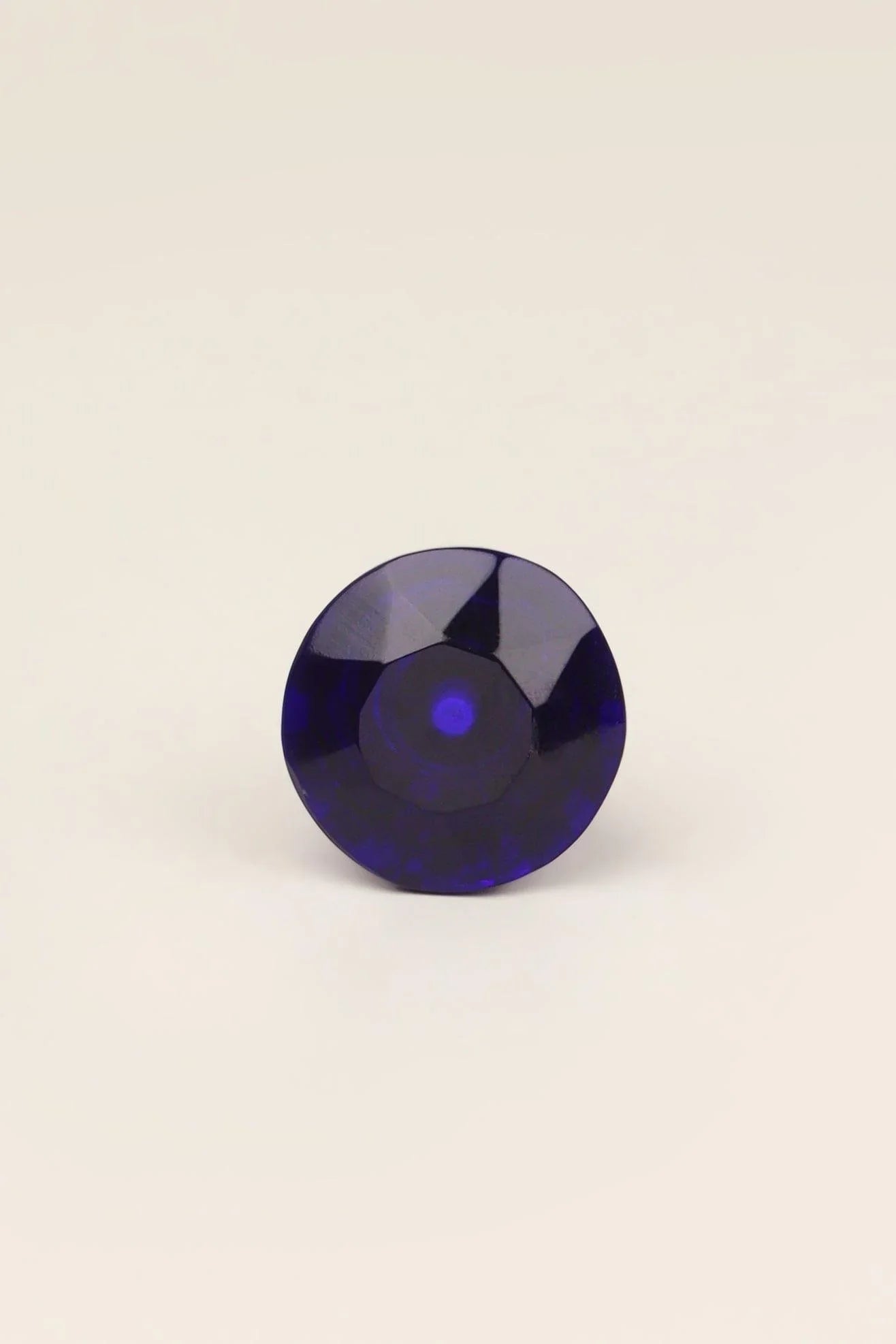 Crystal Faceted Glass Cabinet Knob, Jewel Tones 32mm — alternate view, G Decor