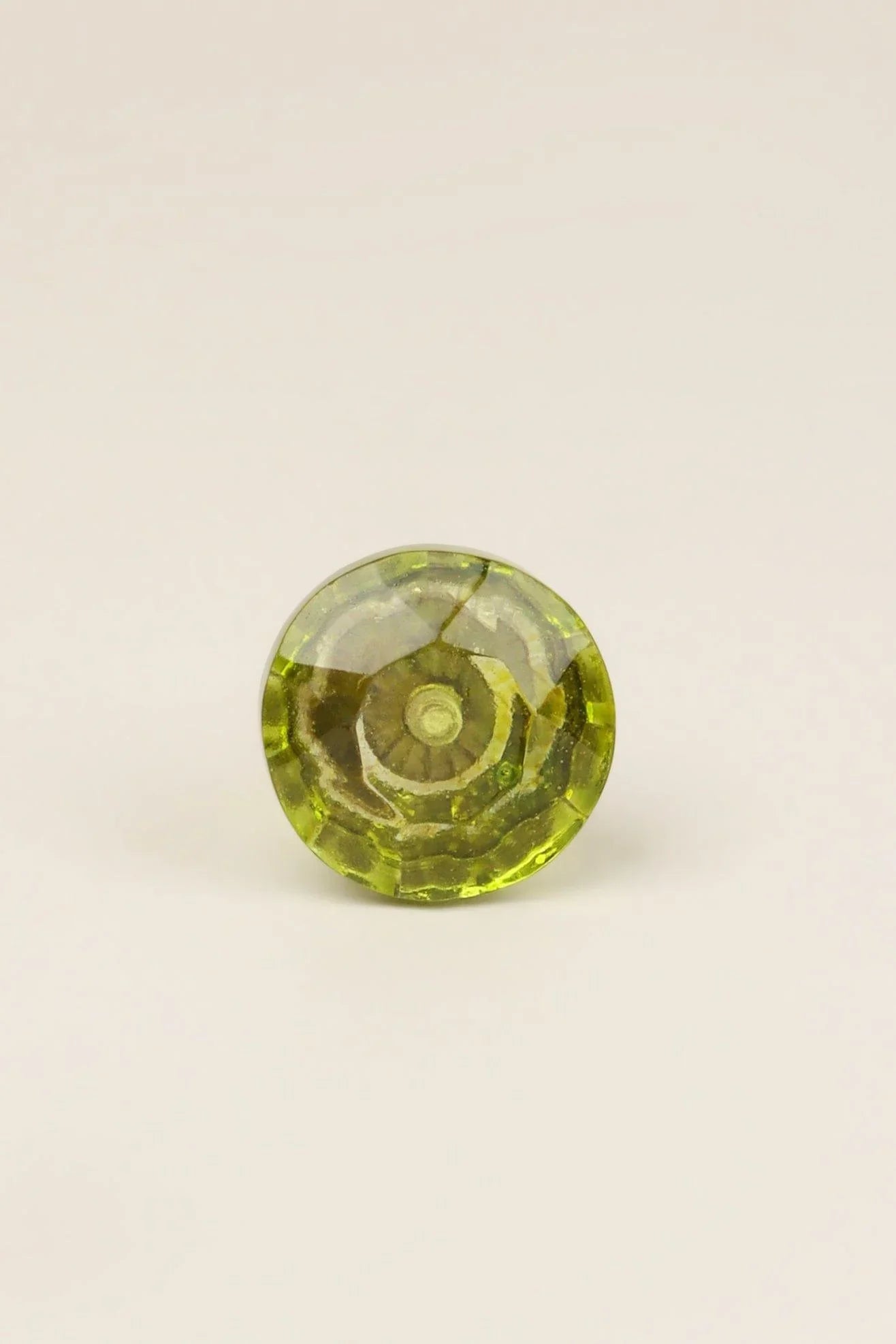 Crystal Faceted Glass Cabinet Knob, Jewel Tones 32mm — close-up view, G Decor