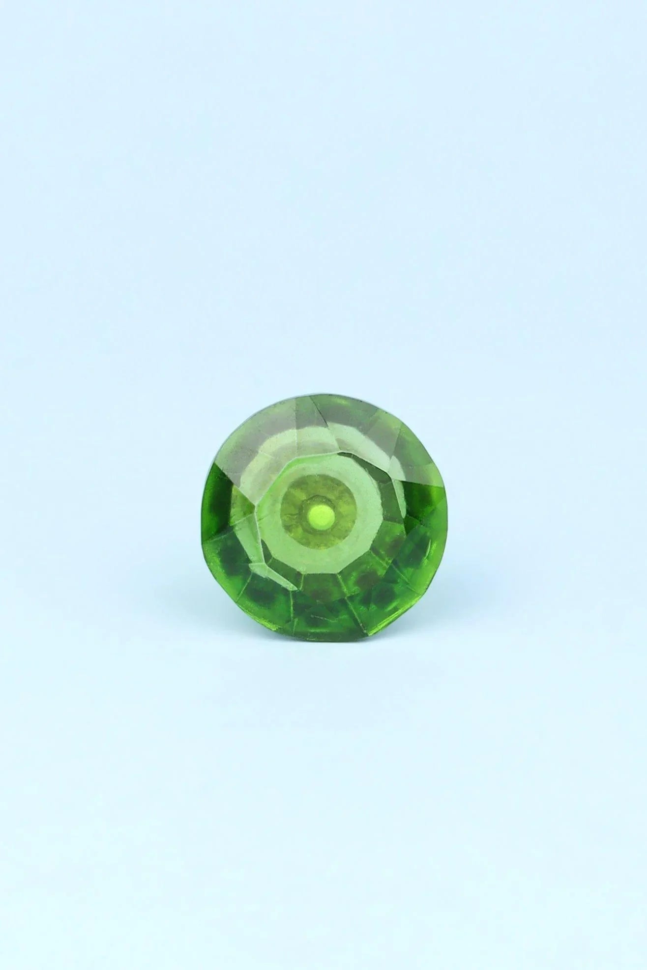 Crystal Faceted Glass Cabinet Knob, Jewel Tones 42mm — alternate view, G Decor