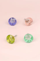 Crystal Faceted Glass Cabinet Knob in Pastel Tones, 42mm — G Decor
