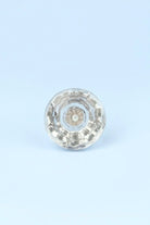 Crystal Faceted Glass Cabinet Knob, Earth Tones 42mm — close-up view, G Decor