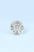 Crystal Faceted Glass Cabinet Knob, Earth Tones 42mm — close-up view, G Decor