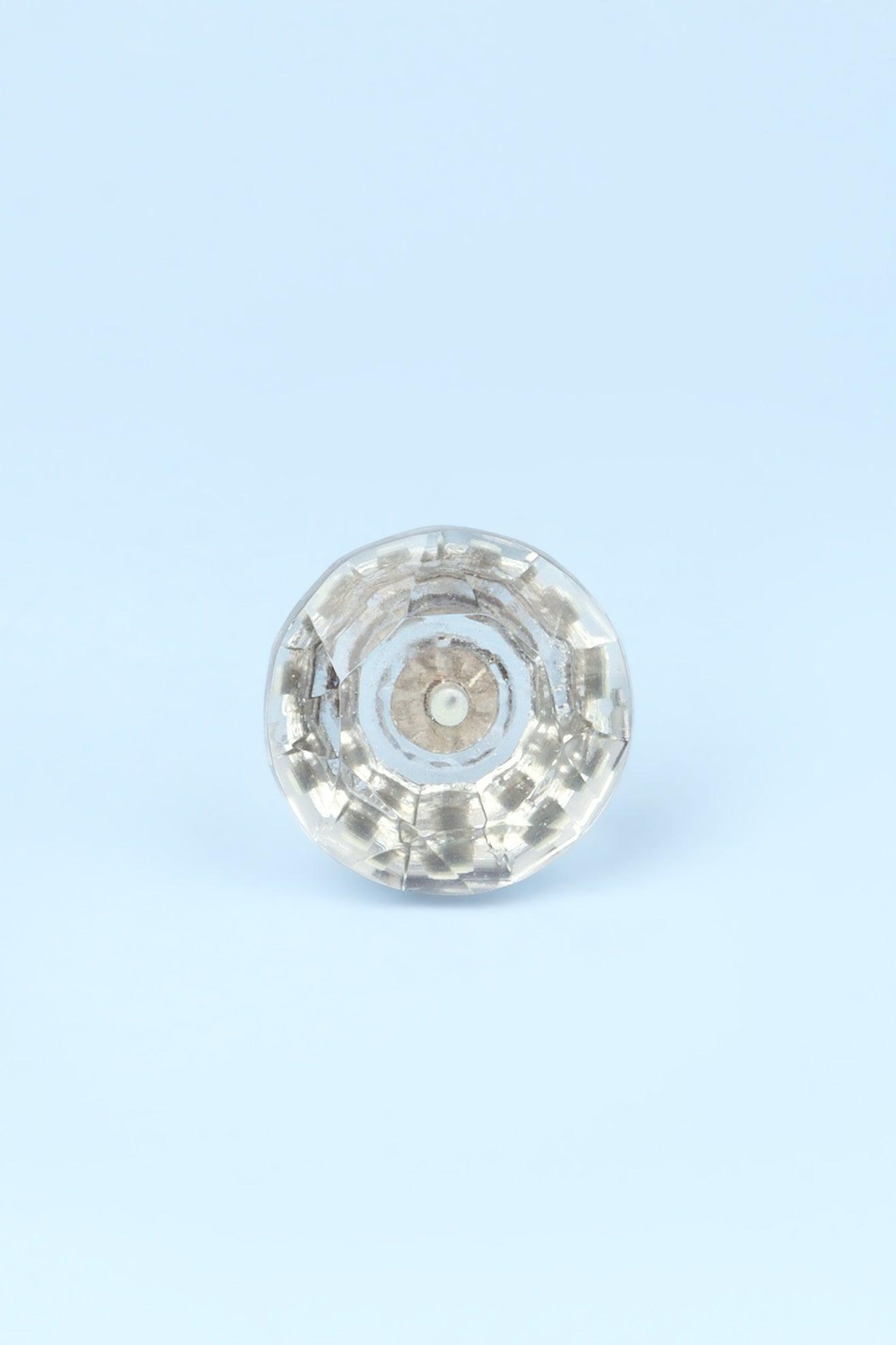 Crystal Handcrafted Coloured Faceted Glass Cupboard Door Knob Handle (42mm) - G Decor