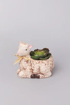 Hand-Painted Ceramic Sheep Planter — G Decor