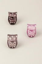 Hand-Engraved Resin Owl Cabinet Knob — alternate view, G Decor