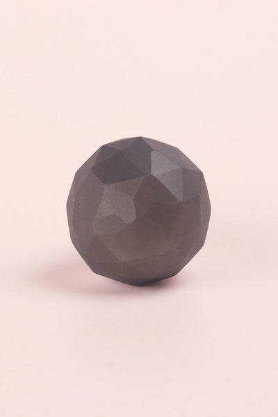 Gdecorstore Door Knobs & Handles Dark Grey Diamond Ball Stylish Matt Glass Knobs
