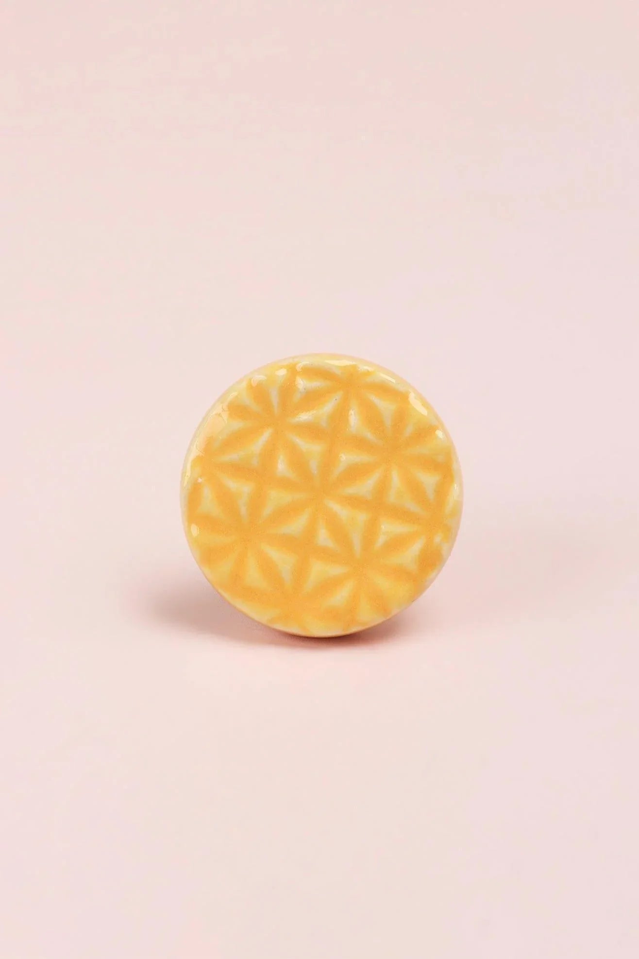 Divertido Hand-Painted Ceramic Cabinet Knob in Pastel — alternate view, G Decor