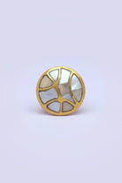 Elizabeth Legacy Mother of Pearl and Polished Brass Cabinet Pull Knob — lifestyle view, G Decor