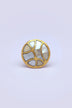 Elizabeth Legacy Mother of Pearl and Polished Brass Cabinet Pull Knob — lifestyle view, G Decor