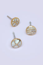 Elizabeth Legacy Mother of Pearl Gold Brass Pull Knobs - G Decor