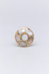 Elizabeth Mother of Pearl and Polished Brass Cabinet Knob Set — lifestyle view, G Decor