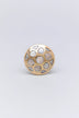 Elizabeth Mother of Pearl and Polished Brass Cabinet Knob Set — close-up view, G Decor