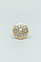 Elizabeth Mother of Pearl Handcrafted Gold Brass Majestic Cabinet Knob - G Decor
