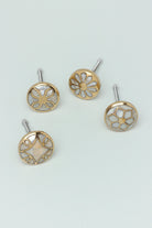 Elizabeth Mother of Pearl Handcrafted Gold Brass Majestic Cabinet Knob - G Decor