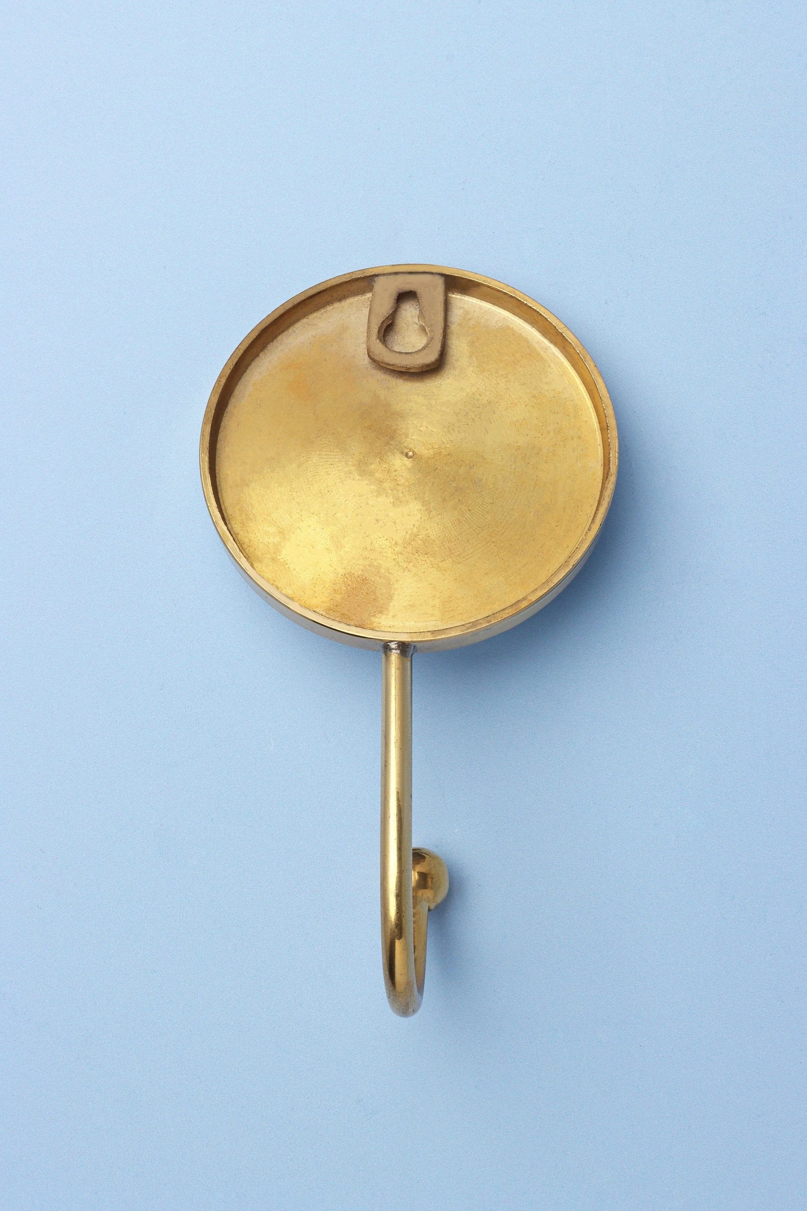 Elizabeth Mother of Pearl Wall Hook in Petal Inlay with Brass — lifestyle view, G Decor