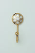 Elizabeth Mother of Pearl Wall Hook in Polished Brass — view 6, G Decor