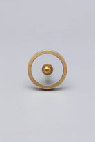 Elton Transparent Gold and Glass Cabinet Pull Knob — lifestyle view, G Decor