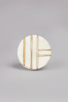 Estella Marble and Gold Cabinet Pull Knob — alternate view, G Decor