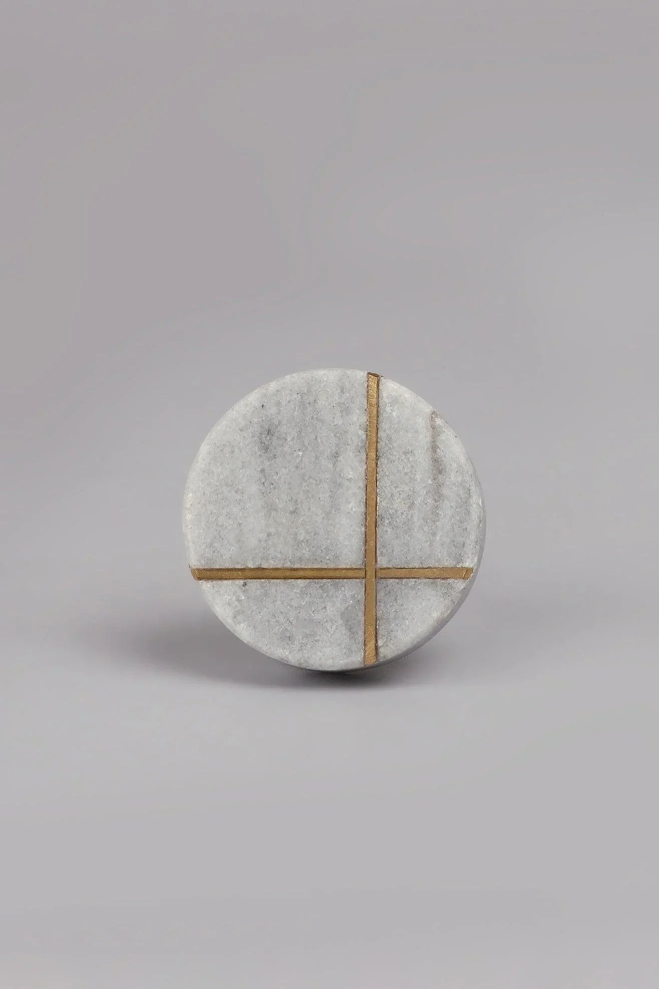 Estella Marble and Gold Cabinet Pull Knob — lifestyle view, G Decor