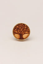Eterna Brass and Wood Tree Cabinet Pull Knob — alternate view, G Decor