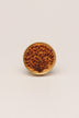 Eterna Brass and Wood Tree Cabinet Pull Knob — close-up view, G Decor