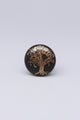 Eternal Bloom Black & Gold Ceramic Knob Tree of Life Collection - G Decor