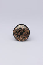 Eternal Bloom Tree of Life Ceramic Cabinet Knob in Black and Gold — lifestyle view, G Decor