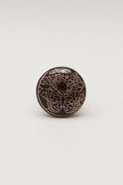 Eternal Bloom Tree of Life Ceramic Cabinet Knob Set in Black and Gold — alternate view, G Decor