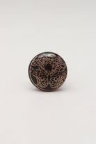 Eternal Bloom Black & Gold Ceramic Knob Tree of Life Family - G Decor