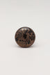 Eternal Bloom Tree of Life Ceramic Cabinet Knob Set in Black and Gold — close-up view, G Decor