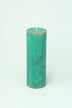 Fern Verdigris Green Antique-Style Pillar Candle — alternate view, G Decor
