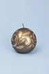Florentino Hand-Finished Ornamental Ball Candle, Matte Finish with Gold or Silver Detailing - G Decor