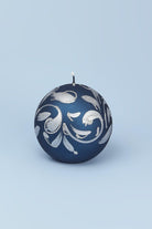 Florentino Hand-Finished Ornamental Ball Candle, Matte Finish with Gold or Silver Detailing - G Decor