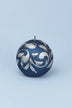 Florentino Hand-Finished Ornamental Ball Candle, Matte Finish with Gold or Silver Detailing - G Decor