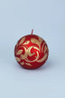 Florentino Ornamental Ball Candle in Matte — close-up view, G Decor