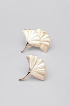 Fossil Ginkgo Gold Matte Door Knob - G Decor