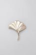 Fossil Ginkgo Cabinet Knob in Gold Matte — close-up view, G Decor