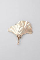 Fossil Ginkgo Cabinet Knob in Gold Matte — lifestyle view, G Decor