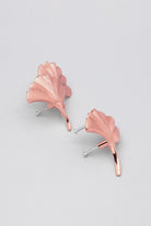 Fossil Ginkgo Cabinet Knob in Rose Gold Matte — alternate view, G Decor